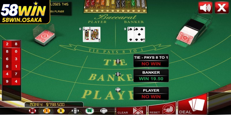 Bí kíp quan trọng là người chơi nên xác định số tiền rõ ràng khi chơi baccarat