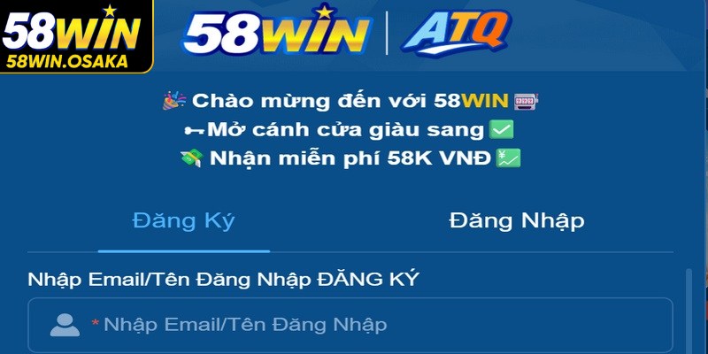 Quy trình đăng ký 58WIN được tối ưu hóa cho mọi thiết bị