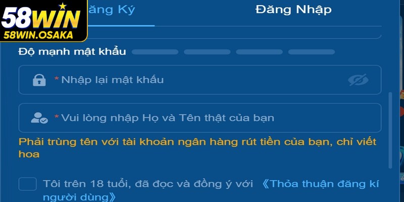 Bí quyết đăng ký 58WIN thành công nhanh chóng